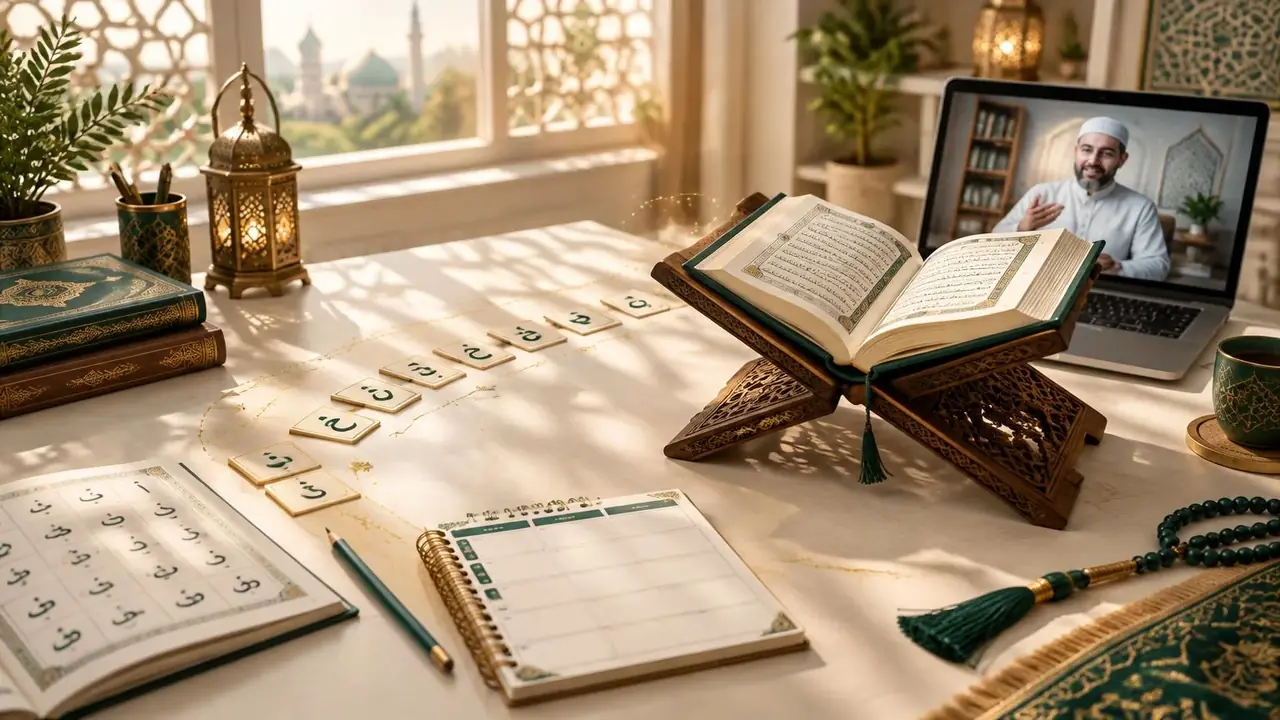 How to Start Learning Quran Online: A Complete Beginner's Roadmap visual guide