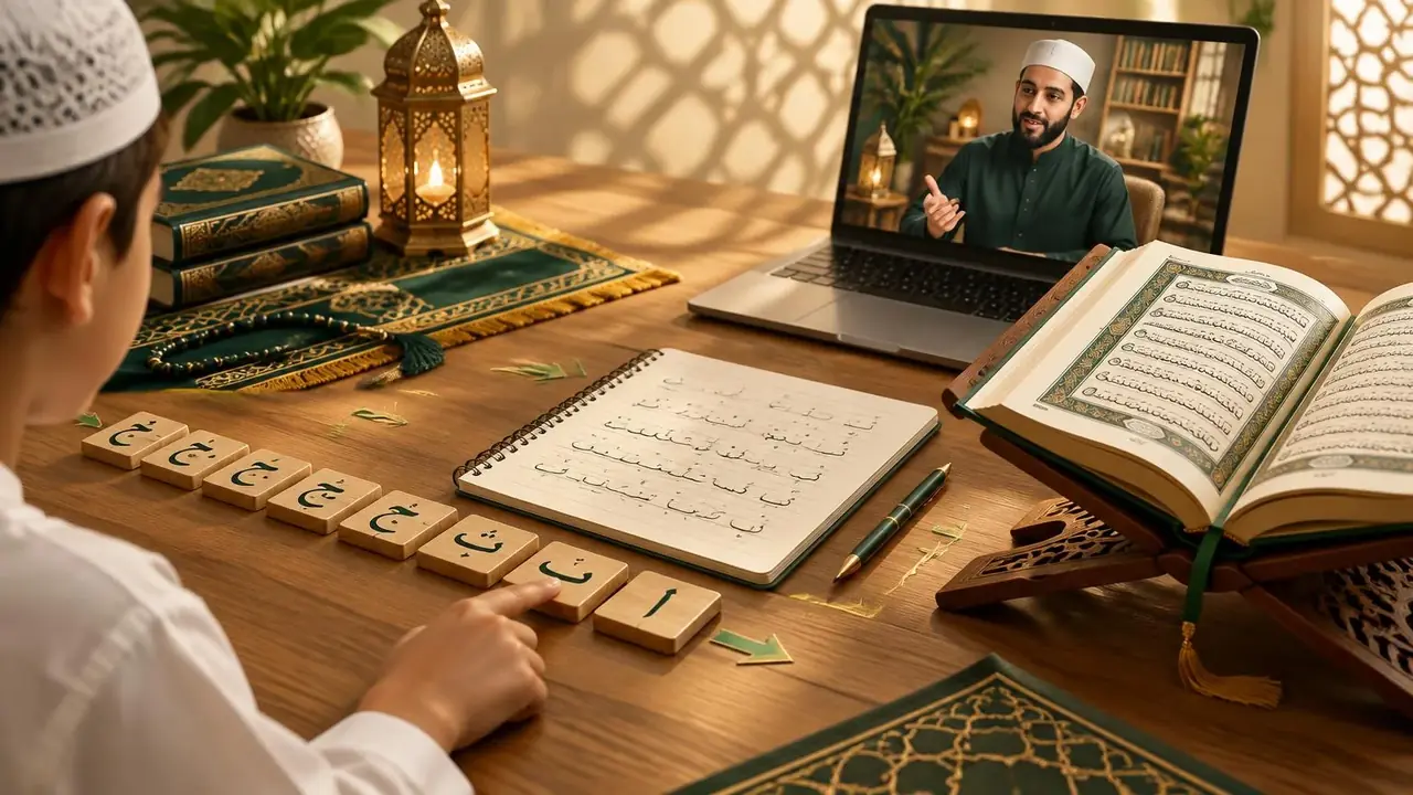 Learn Quran Reading Online: From Letters to Fluent Recitation visual guide